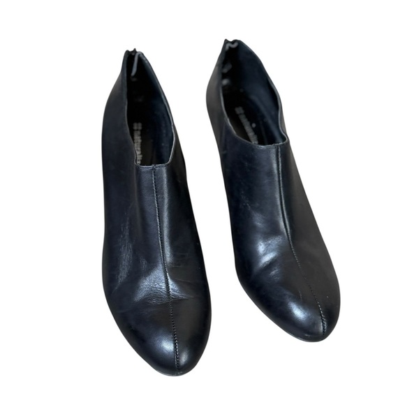 Naturalizer Womens Ella Wedge Bootie Black Leather 9.5M Capsule Minimalist Comfy - Picture 2 of 9